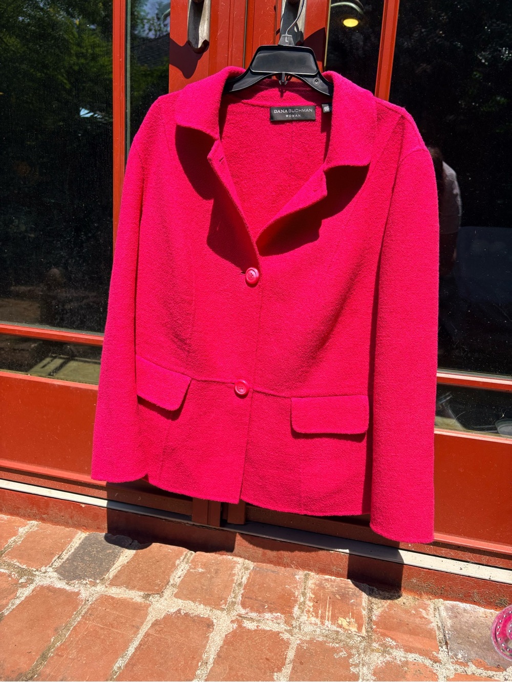 Dana Buchman Women's Pink Tailored Button Jacket